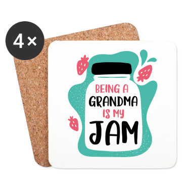 Geschenk Oma Untersetzer - Oma sein ist mein Jam