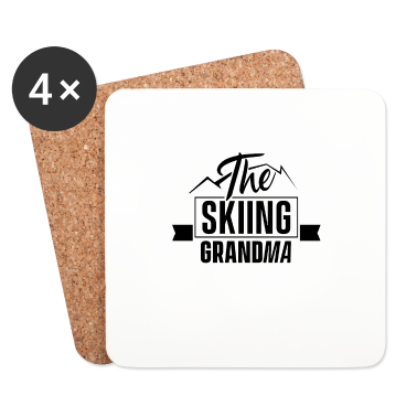 Geschenk Oma Untersetzer - Ski Oma