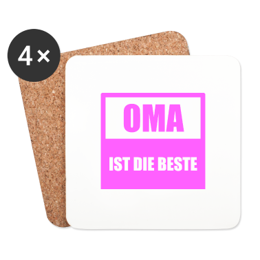 Geschenk Oma Untersetzer - OMA IST DIE BESTE