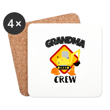 Geschenk Oma Untersetzer - Oma Crew