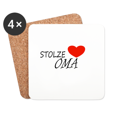 Geschenk Oma Untersetzer - STOLZE OMA