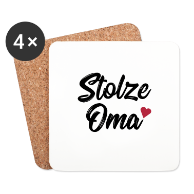 Geschenk Oma Untersetzer - Stolze Oma
