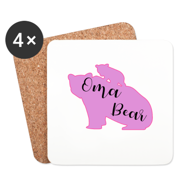 Geschenk Oma Untersetzer - Oma Bear