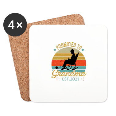 Geschenk Oma Untersetzer - Befördert zu Oma