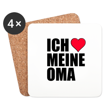 Geschenk Oma Untersetzer - ICH LIEBE MEINE OMA