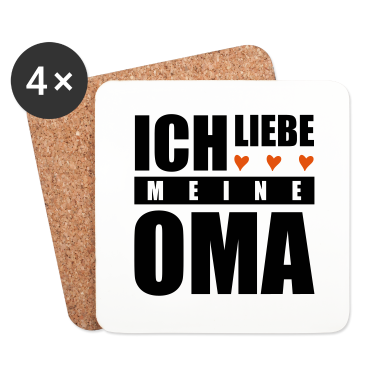 Geschenk Oma Untersetzer - ich liebe meine Oma