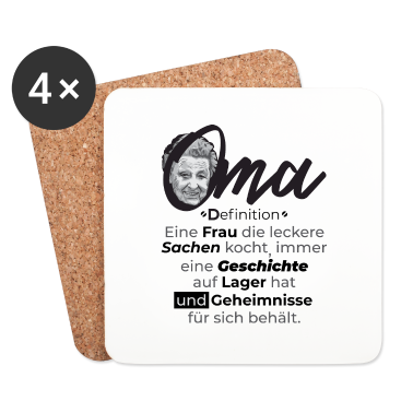 Geschenk Oma Untersetzer - Oma Geschenk