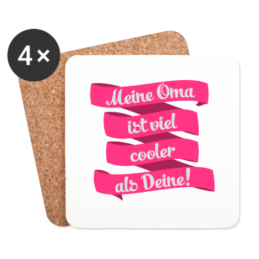 Geschenk Oma Untersetzer - meine oma ist viel cooler als Deine