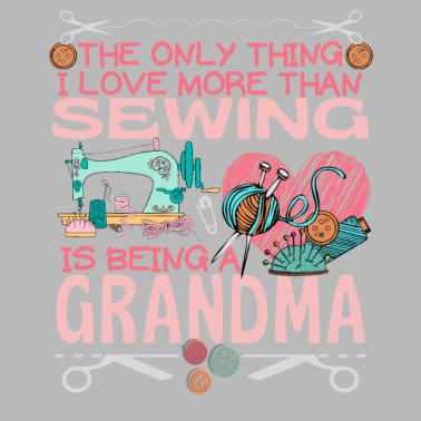 Motiv Eine Näh-Oma nähen Oma