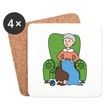 Geschenk Oma Untersetzer - Oma Stricken