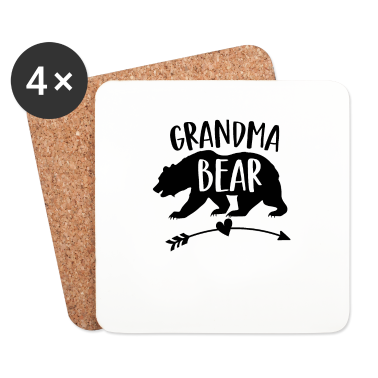 Geschenk Oma Untersetzer - Oma Bär