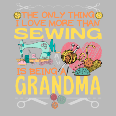 Motiv Eine Näh-Oma nähen Oma
