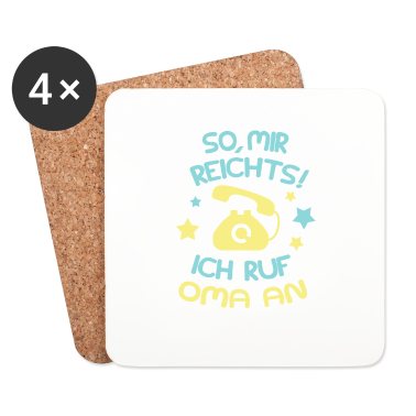 Geschenk Oma Untersetzer - Ich ruf Oma an