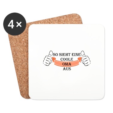 Geschenk Oma Untersetzer - Coole OMA