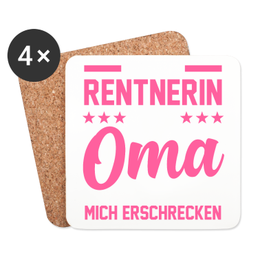 Geschenk Oma Untersetzer - Oma Rentnerin