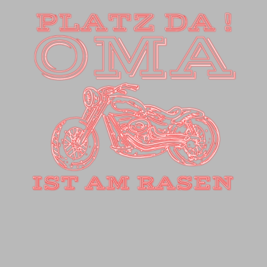 Motiv Oma ist am rasen
