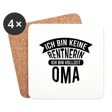 Geschenk Oma Untersetzer - Vollzeit Oma