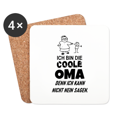 Geschenk Oma Untersetzer - Ich bin die coole Oma