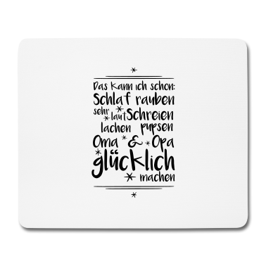 Geschenk Oma Mousepad - Oma und Opa glücklich