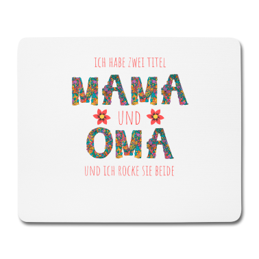 Geschenk Oma Mousepad - Mama und Oma
