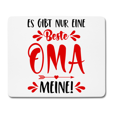 Geschenk Oma Mousepad - Es gibt nur eine beste Oma Meine! Spruch Enkel Omi