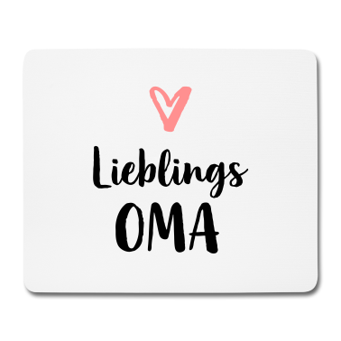 Geschenk Oma Mousepad - Lieblings Oma Herz Geschenk Muttertag Geburtstag
