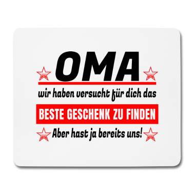 Geschenk Oma Mousepad - Oma Oma Weihnachtsgeschenk I Oma Geburtstag