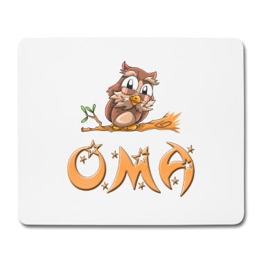 Geschenk Oma Mousepad - Eule Oma