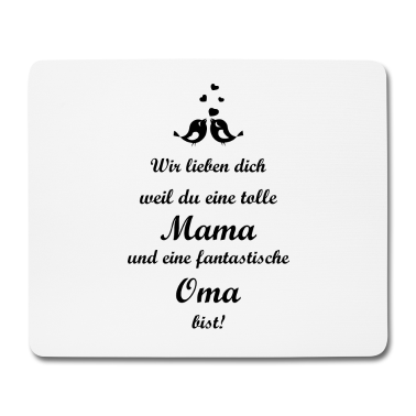 Geschenk Oma Mousepad - wir lieben dich oma