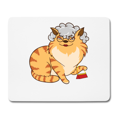 Geschenk Oma Mousepad - Katze Oma