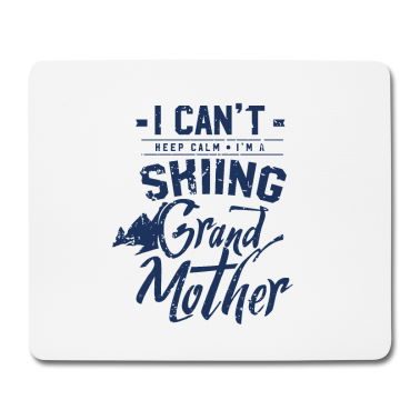 Geschenk Oma Mousepad - Skifahrer Oma