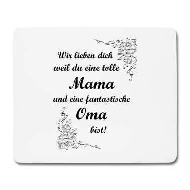 Geschenk Oma Mousepad - wir lieben dich oma