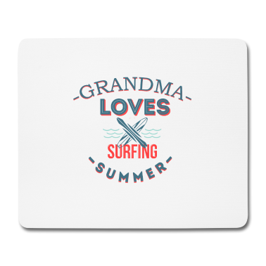 Geschenk Oma Mousepad - Surfing Oma