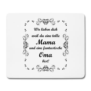 Geschenk Oma Mousepad - wir lieben dich oma