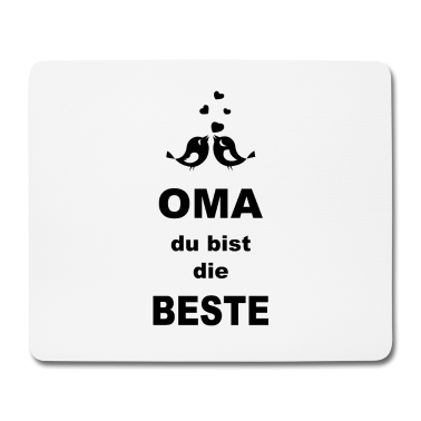 Geschenk Oma Mousepad - Oma du bist die beste