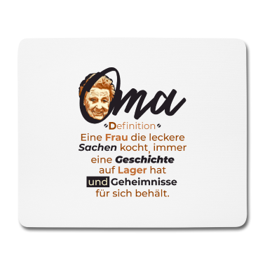 Geschenk Oma Mousepad - Oma Geschenk