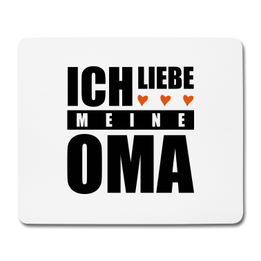 Geschenk Oma Mousepad - ich liebe meine Oma