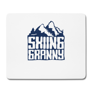 Geschenk Oma Mousepad - Skifahrer Oma