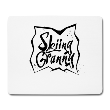 Geschenk Oma Mousepad - Skifahren Oma