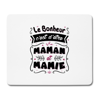 Geschenk Oma Mousepad - Geschenk Oma - Das Glück ist, Oma zu sein.