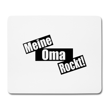 Geschenk Oma Mousepad - meine oma rockt