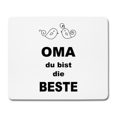 Geschenk Oma Mousepad - Oma du bist die beste