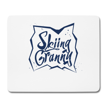 Geschenk Oma Mousepad - Skifahrer Oma