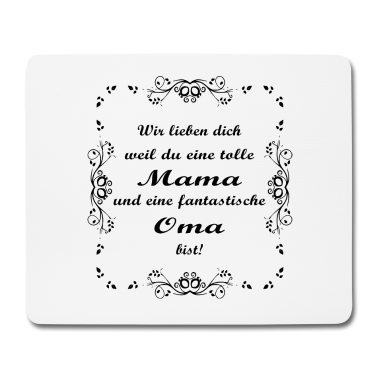 Geschenk Oma Mousepad - wir lieben dich oma