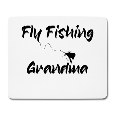 Geschenk Oma Mousepad - Fliegenfischen Oma
