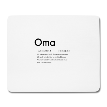 Geschenk Oma Mousepad - Definition Oma