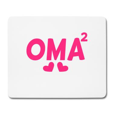 Geschenk Oma Mousepad - Oma hoch Zwei -Zweifache Oma