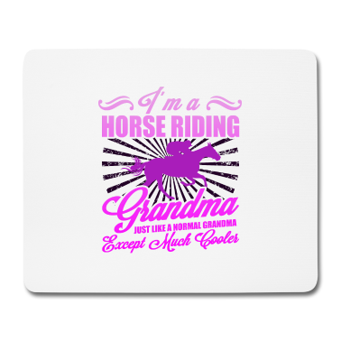 Geschenk Oma Mousepad - Oma Reiter