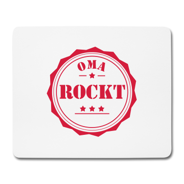 Geschenk Oma Mousepad - Oma rockt!