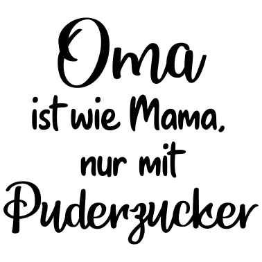 Motiv Oma Puderzucker